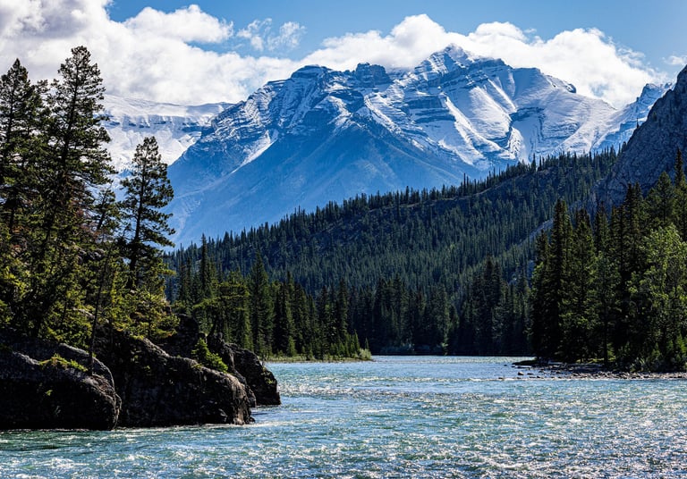 The Bow River in Banff