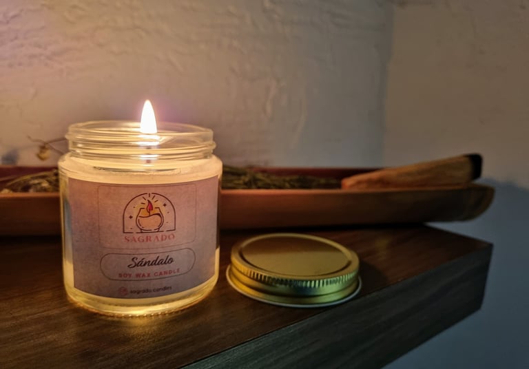 Scent soy wax candle