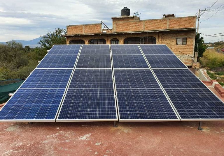 Paquete 8 paneles solares