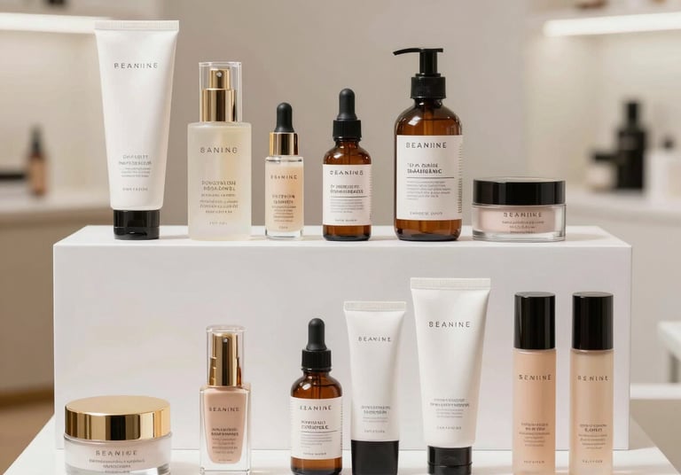 A vibrant display of colorful panties arranged neatly on a wooden surface.