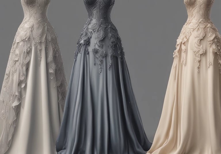 A stylish wedding suit displayed on a mannequin in a boutique setting.