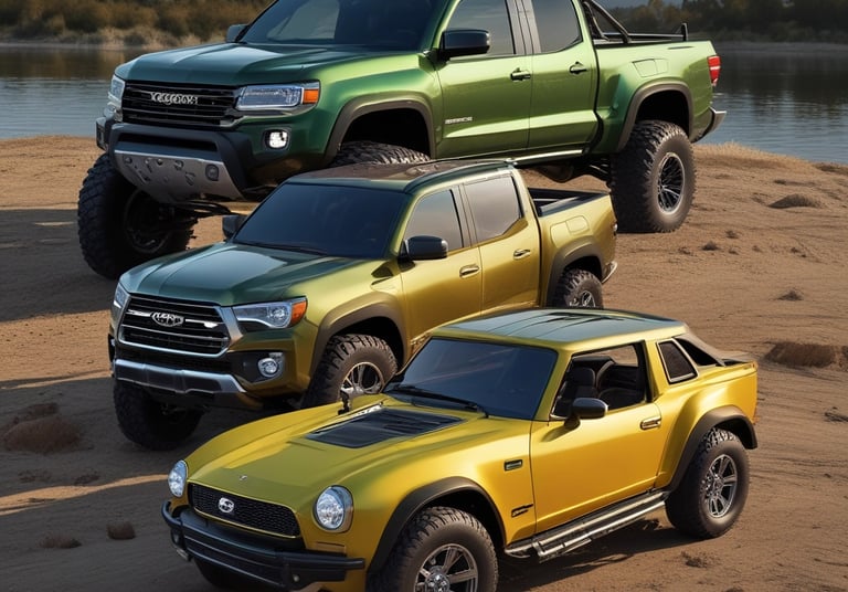A vibrant collage showing a car, baby stroller, cozy living room, and sports gear.