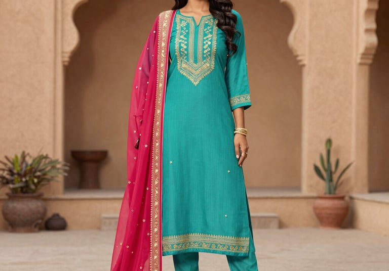 Casual cotton kurtis paired with comfortable leggings displayed in a bright setting.