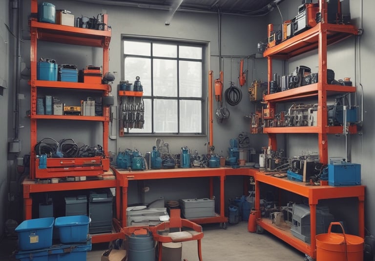 gray vehicle being fixed inside factory using robot machines