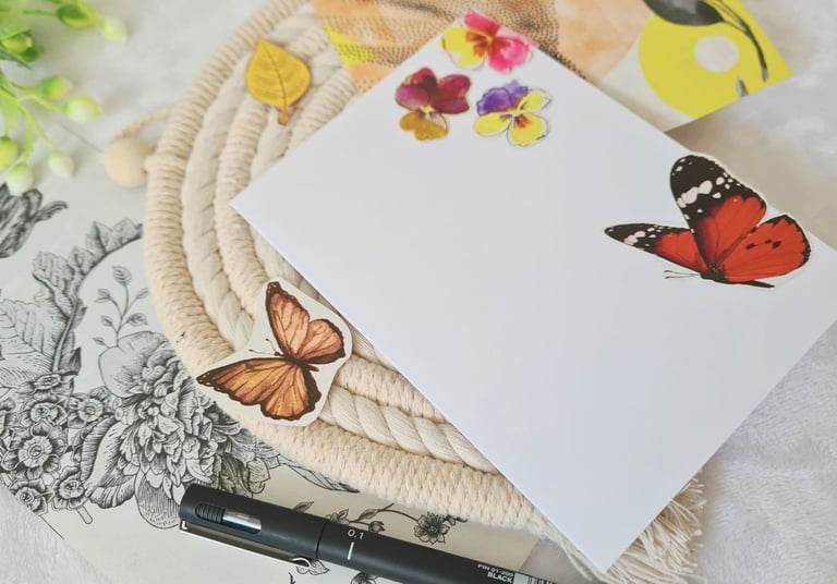 reuse card making supplies