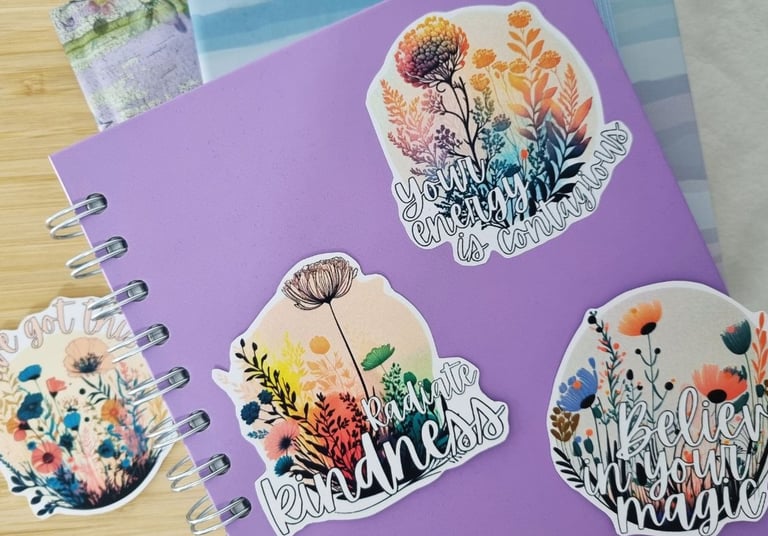 Floral Boho Stickers