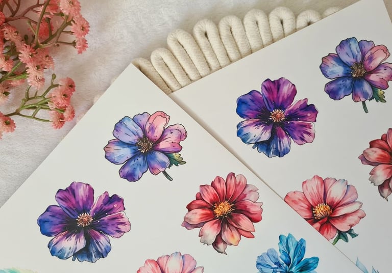 free purple flowers clipart
