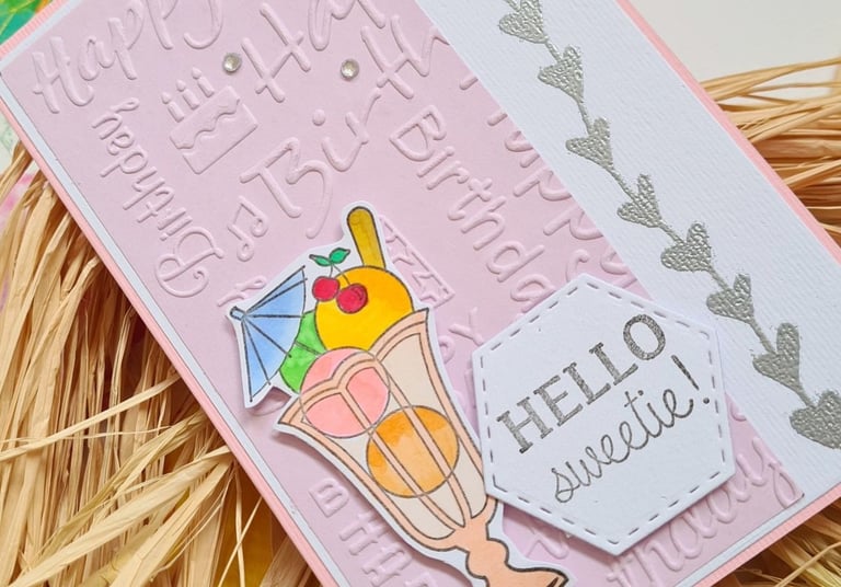 summer birthday card idea
