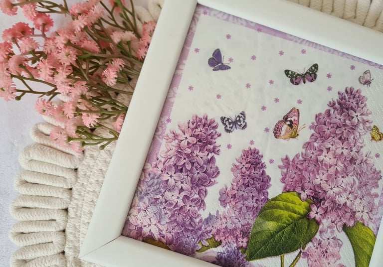 creative diy project with napkins - easy and simple