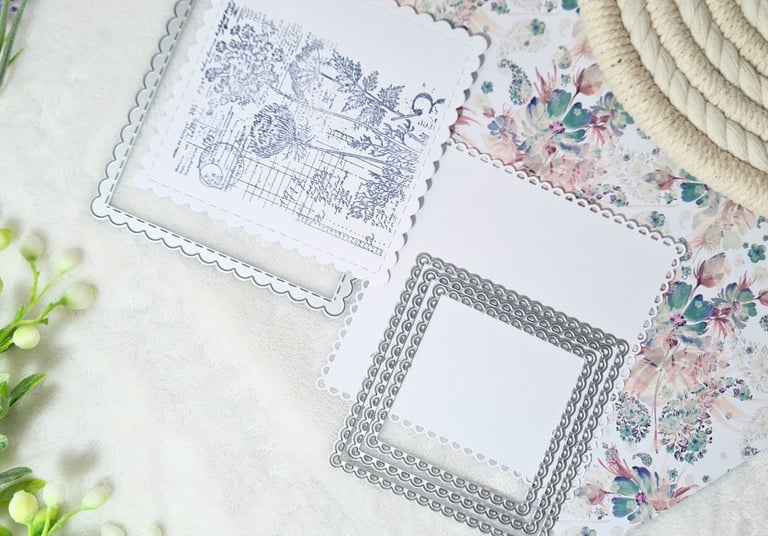 how to use die cuts for card making