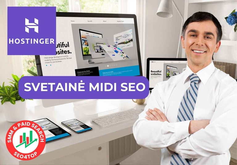 Svetainės kūrimas MIDI SEO