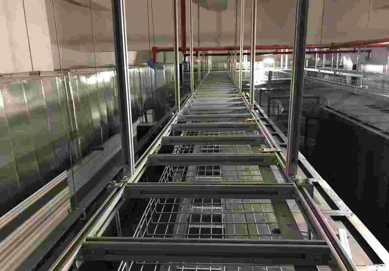 アルミケーブルラダー付き金網ケーブルトレイ