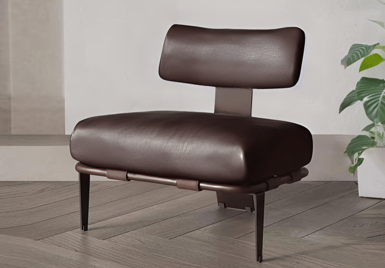 leather lounge chair