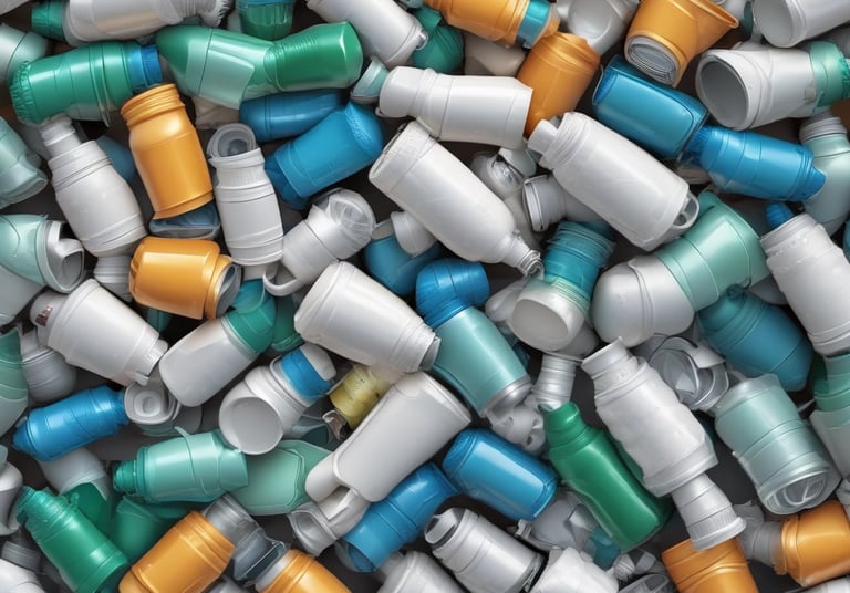 A truck loaded with recyclable materials ready for pickup.