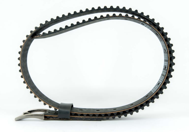 belt looped in on itself