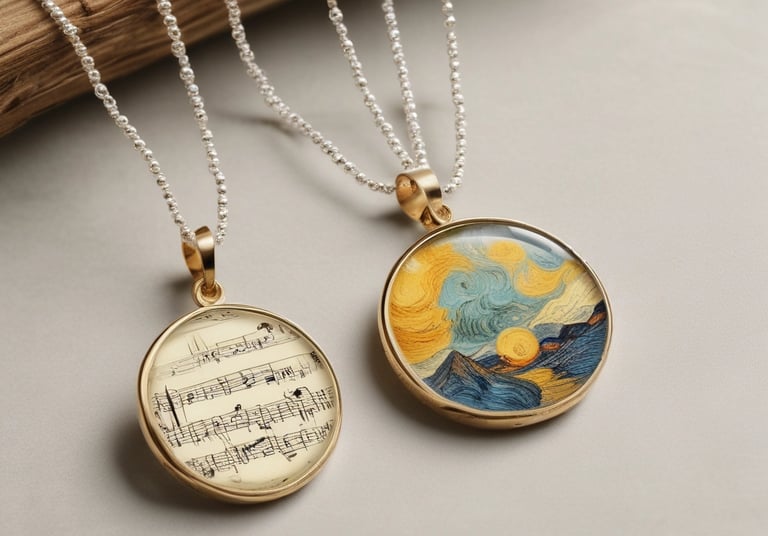 A collection of colorful art-inspired gifts displayed elegantly.