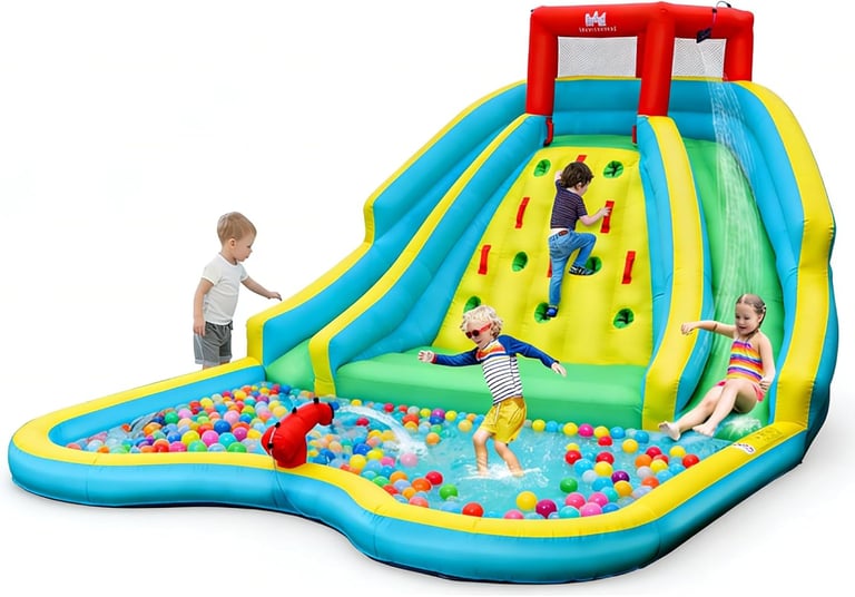 BOUNTECH Inflatable Water Slide Park, 15x12FT