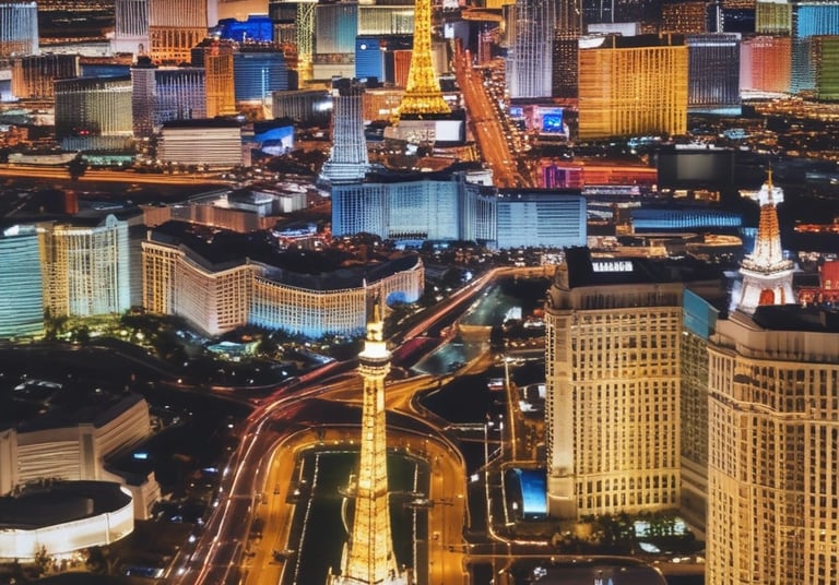 A vibrant image showcasing activities in Las Vegas.