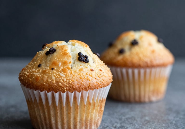 A colorful assortment of cupcakes with swirled frosting and sprinkles.
