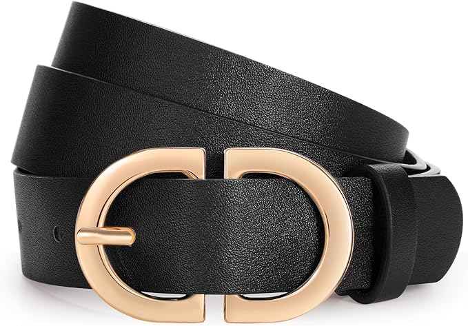 Ladies Fashion Belt with Gold Buckle