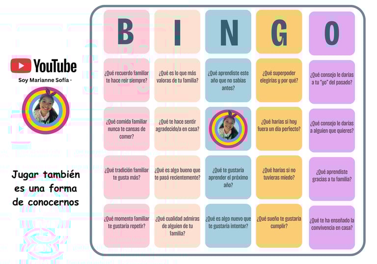 bingo familiar soy marianne sofia