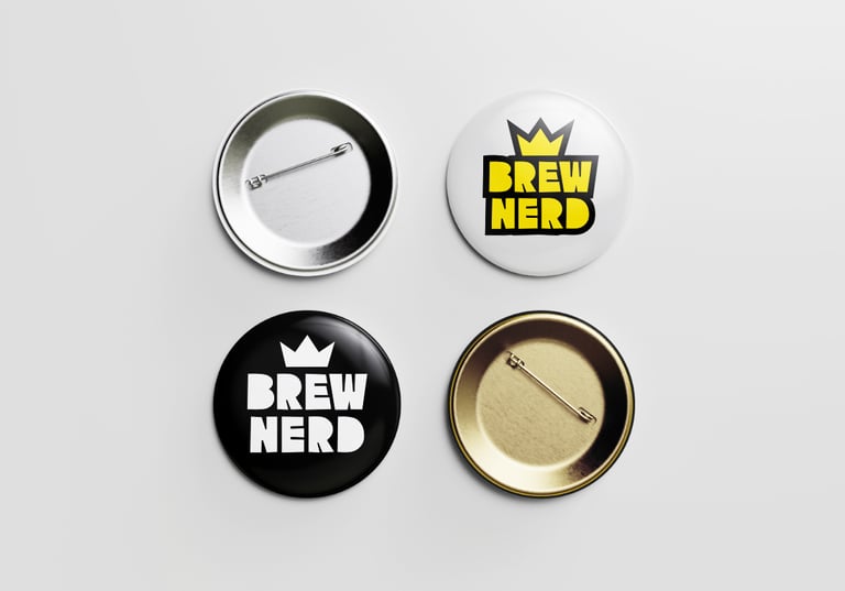 Brewnerd pin badges