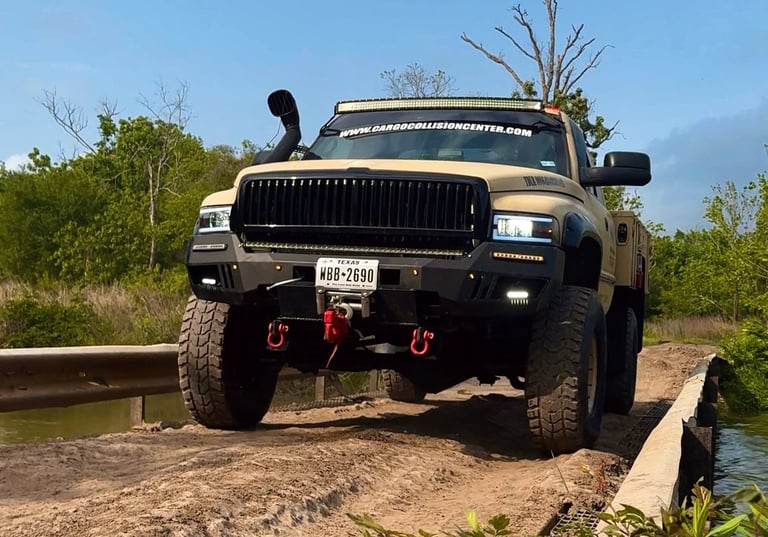 Offroad recovery with CarGo truck Houston, TX