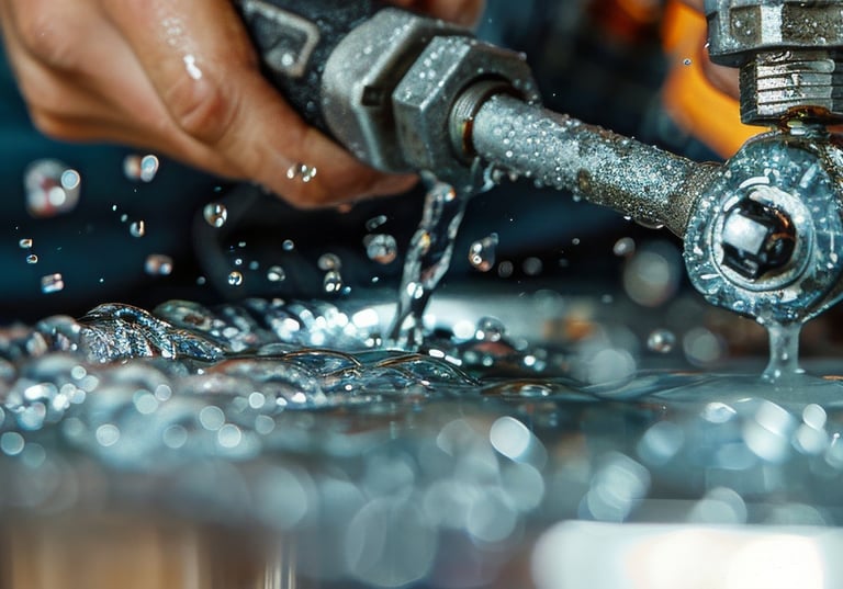 Riparazione perdita d'acqua-intervento idraulico urgente