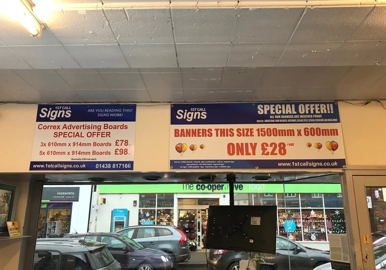 First Call Signs Knebworth Banner Maker.