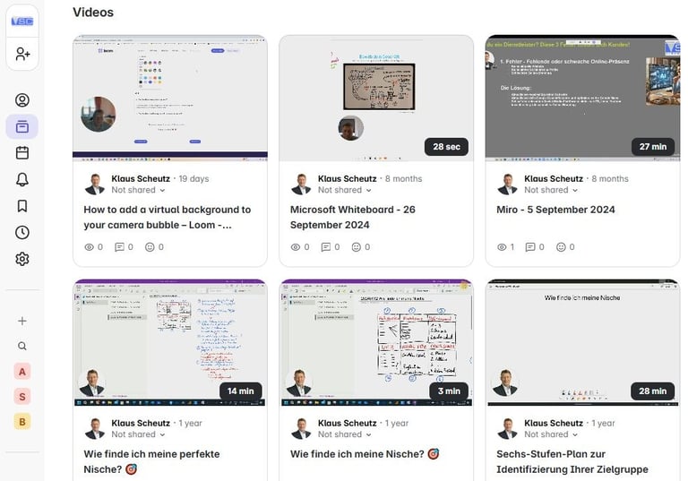 Loom Bildschirm aufnehmen