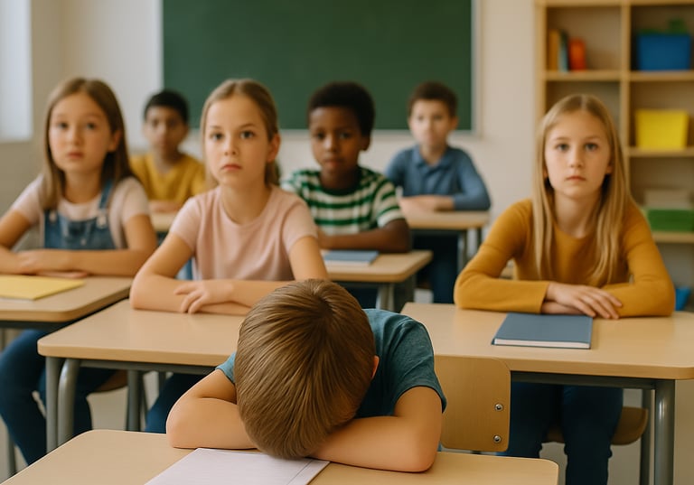 enfant ayant un projet d'accueil individualisé dans sa classe