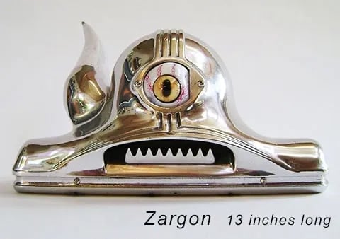 One-horned monster creature created by Santa Barbara artist Tal Avitzur.