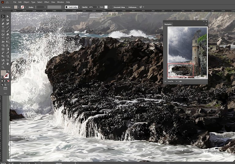 vector hyper realism example