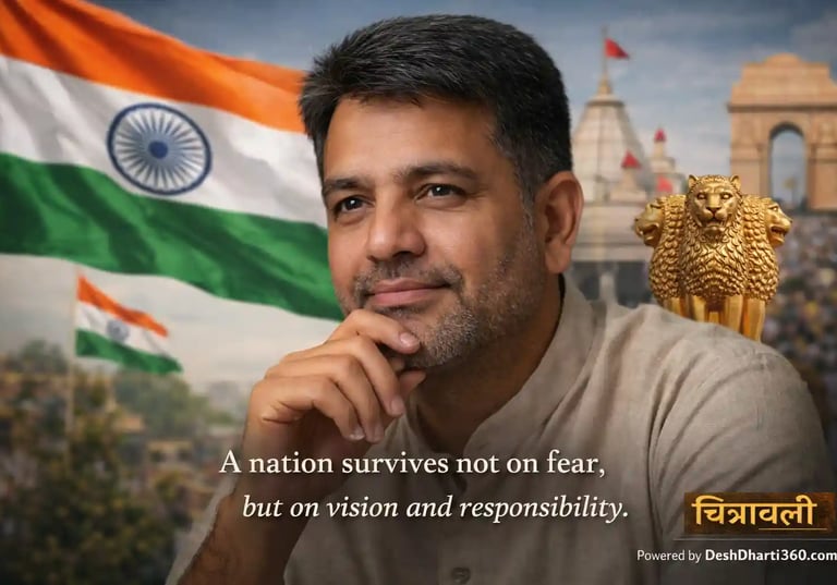 A thoughtful Indian citizen stands for conscience, responsibility, and vision proving India’s future is built on unity, 