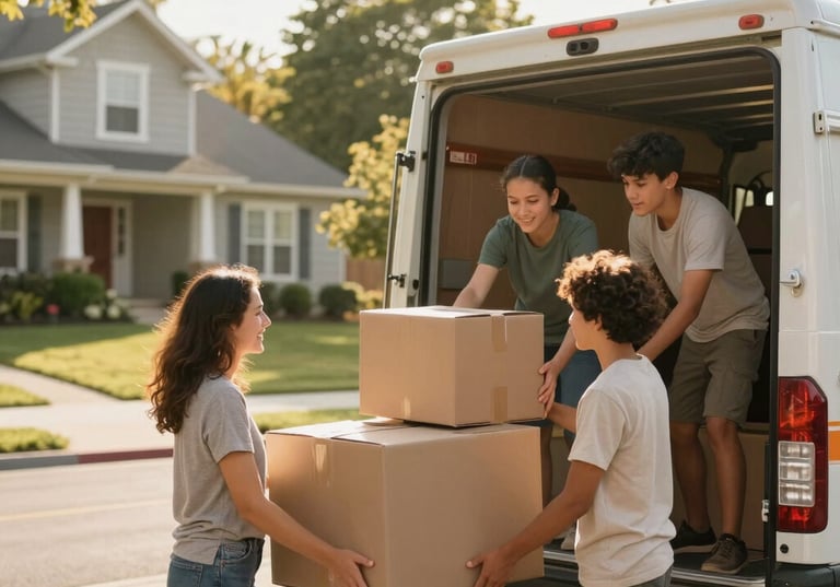 A map with pins marking various relocation destinations and routes.