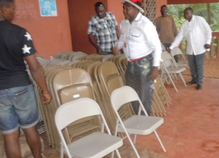 ocotonap - 260 folded aluminium chairs for the Mankon meseum; project conceived by OCOTONAP