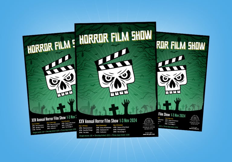Horror Film Show poster design