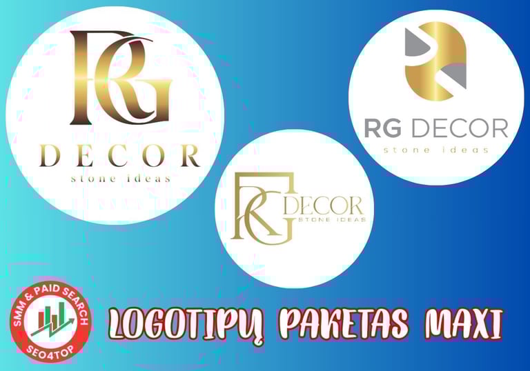 Logotipų kūrimas - Paketas MAXI