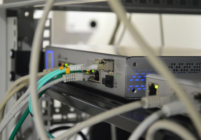 a computer monitor with a bunch of wires and wires