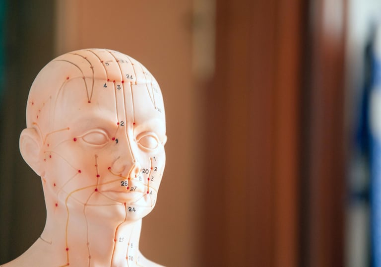 exemple de points d'acupuncture