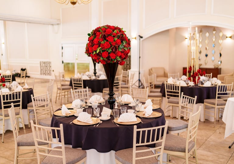 a bride and groom are getting married 