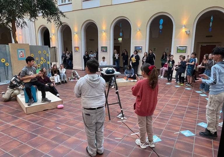 children attending the event