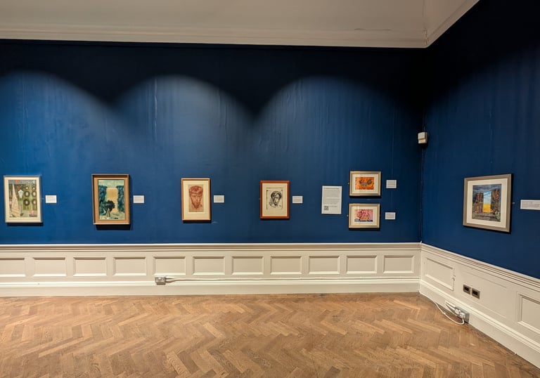 Ukrainian children's paintings on display in the art gallery