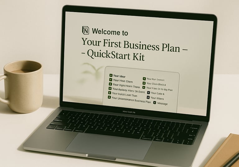 a laptop computer  with a notepad and pen