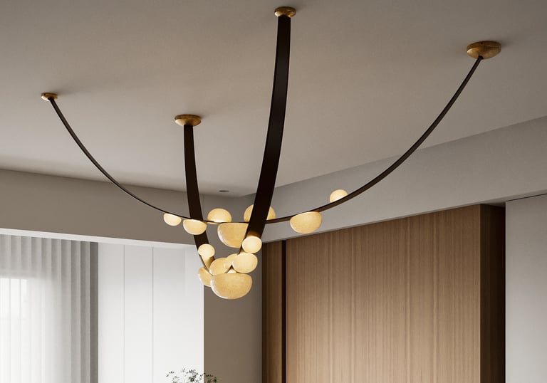 alabster ceiling light