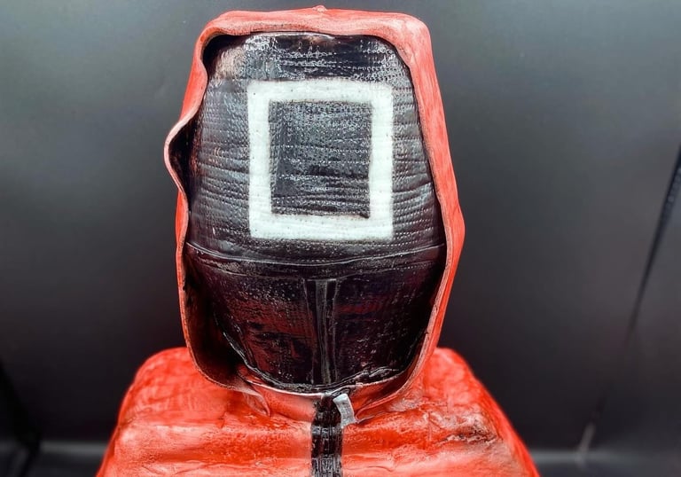 gâteau sculpté , squid Game