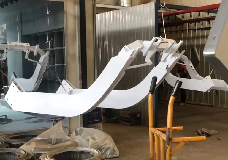 Sand blasting process to clean and prepare strength equipment surfaces