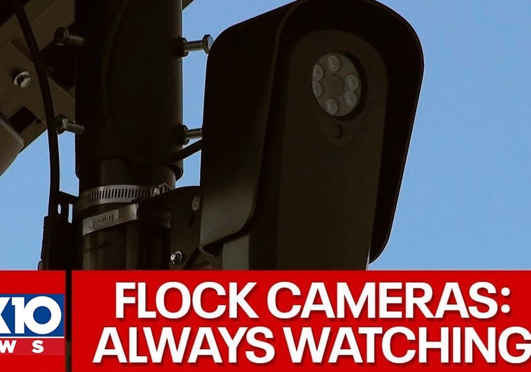 FLOCl a camera mounted to a pole with a camera