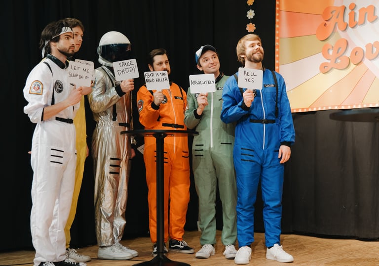 Astronaut Class Joking Around