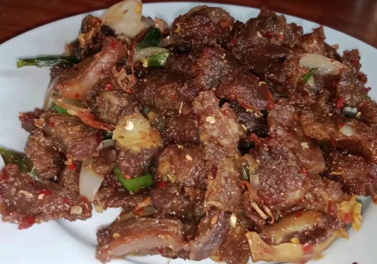 Beef Baduma: A Flavorful Stir-Fry with Rich Spices